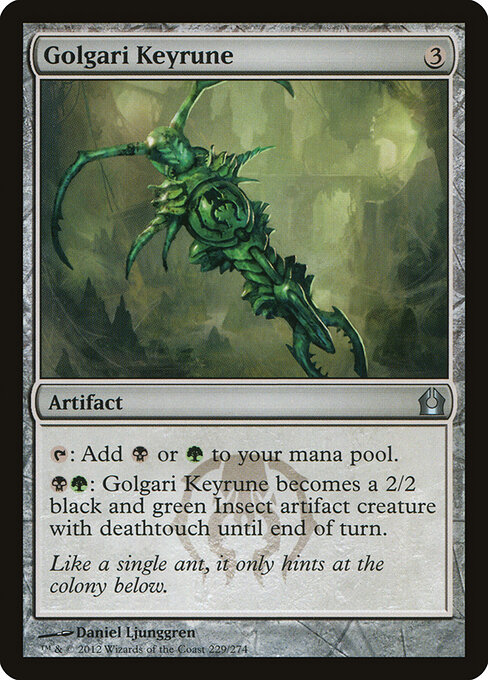Golgari Keyrune — art by Daniel Ljunggren