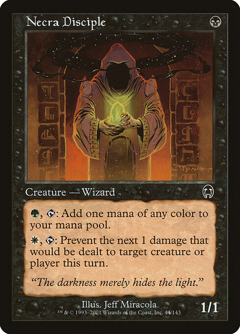 Necra Disciple — art by Jeff Miracola