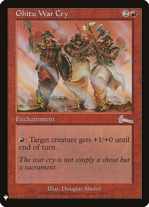 Ghitu War Cry — art by Douglas Shuler