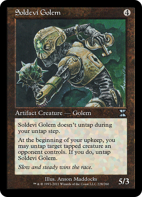 Soldevi Golem — art by Anson Maddocks