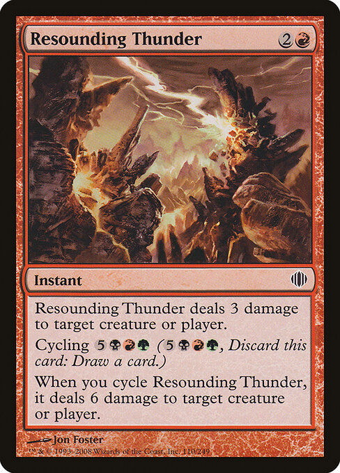Resounding Thunder — art by Jon Foster