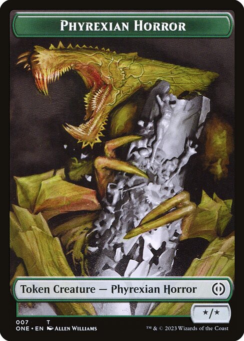 Phyrexian Horror — art by Allen Williams