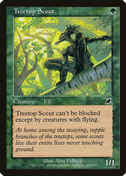 Treetop Scout — art by Alan Pollack