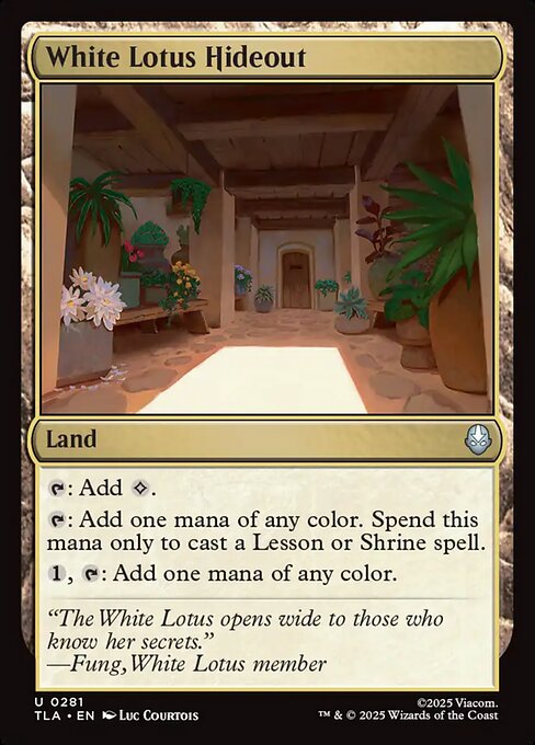 White Lotus Hideout — art by Luc Courtois