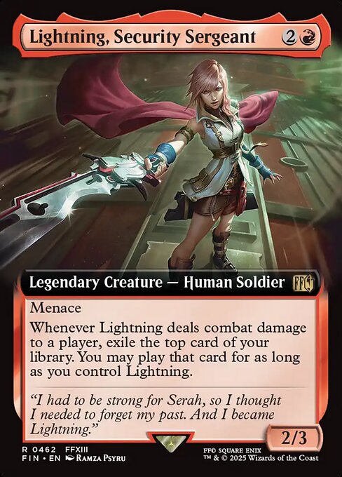 Lightning, Security Sergeant — art by Ramza Psyru