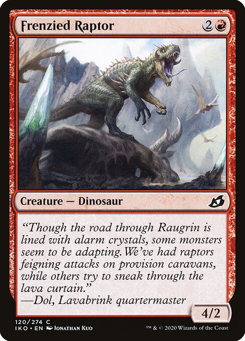 Frenzied Raptor — art by Jonathan Kuo