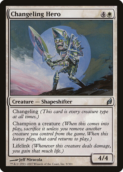 Changeling Hero — art by Jeff Miracola
