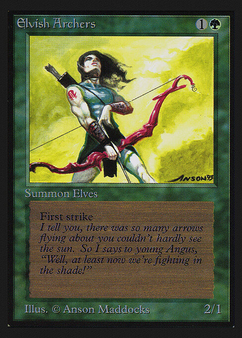 Elvish Archers — art by Anson Maddocks