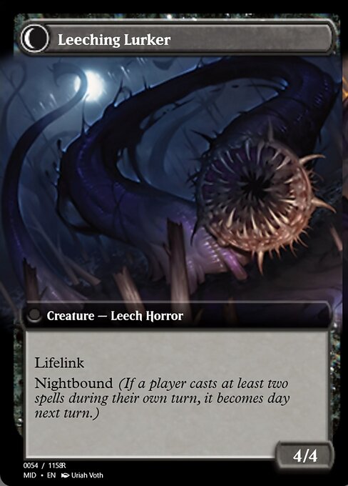 Curse of Leeches // Leeching Lurker — art by Uriah Voth