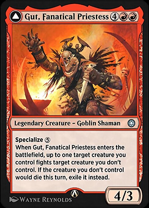 Gut, Fanatical Priestess — art by Wayne Reynolds