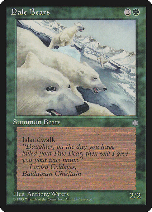 Pale Bears — art by Anthony S. Waters