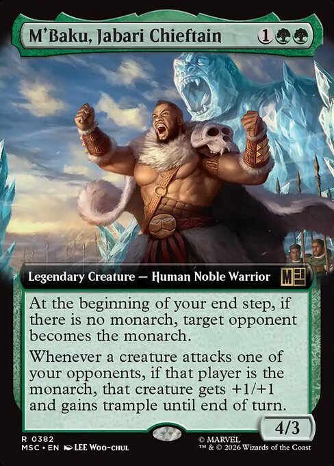 M'Baku, Jabari Chieftain — art by Lee Woo-chul
