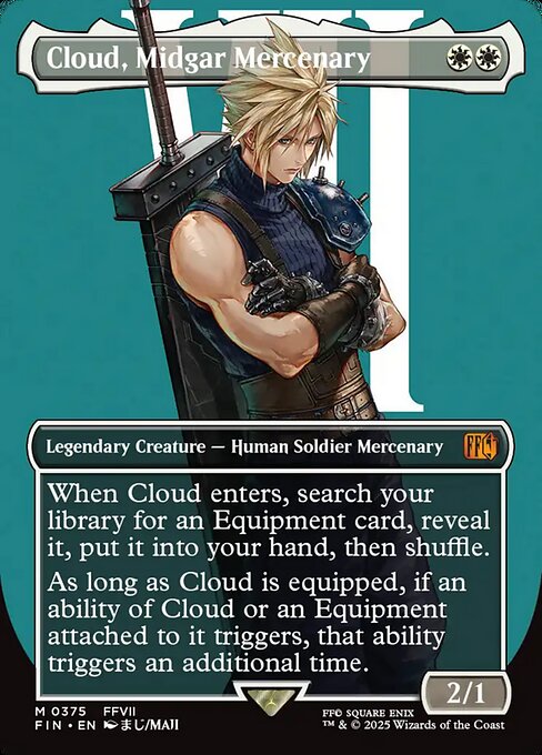 Cloud, Midgar Mercenary — art by Maji