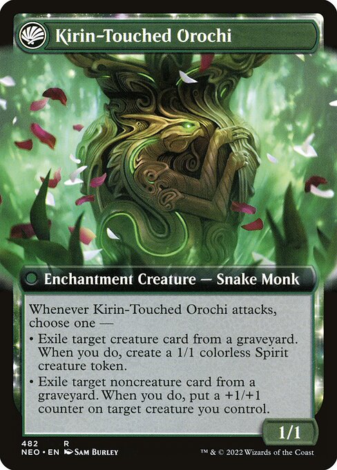 Teachings of the Kirin // Kirin-Touched Orochi — art by Sam Burley