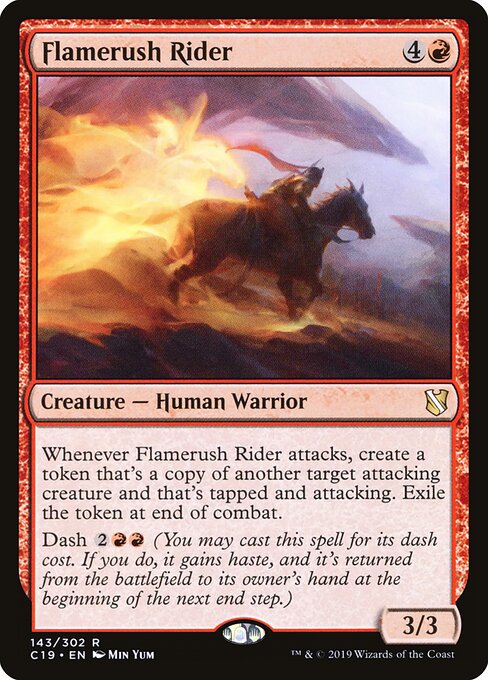 Flamerush Rider — art by Min Yum