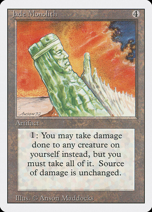 Jade Monolith — art by Anson Maddocks