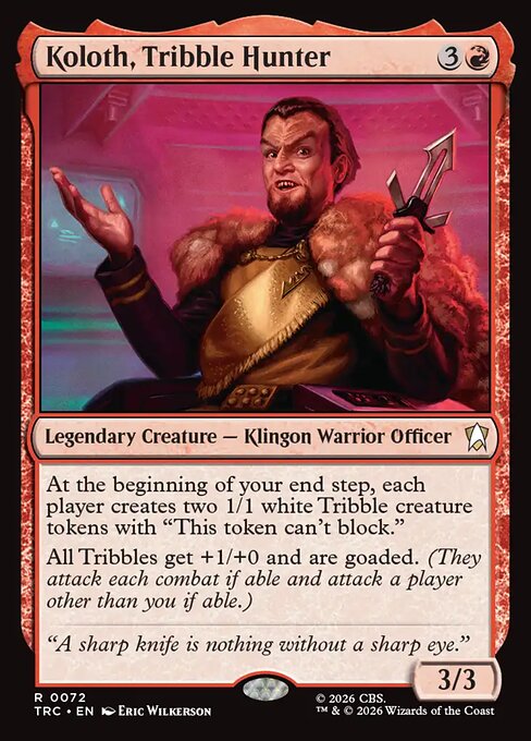 Koloth, Tribble Hunter — art by Eric Wilkerson