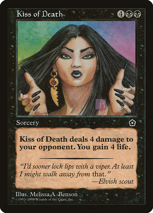 Kiss of Death — art by Melissa A. Benson
