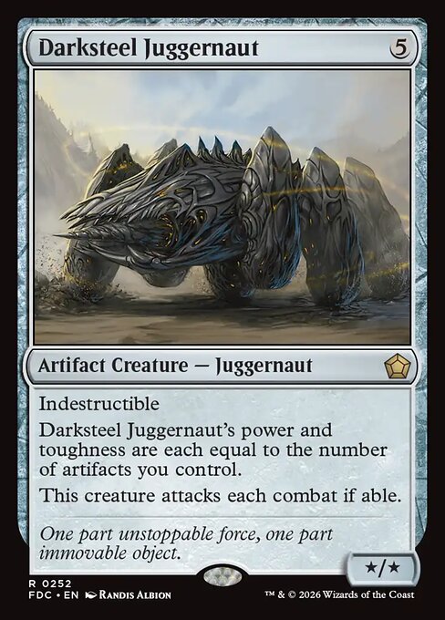 Darksteel Juggernaut — art by Randis Albion