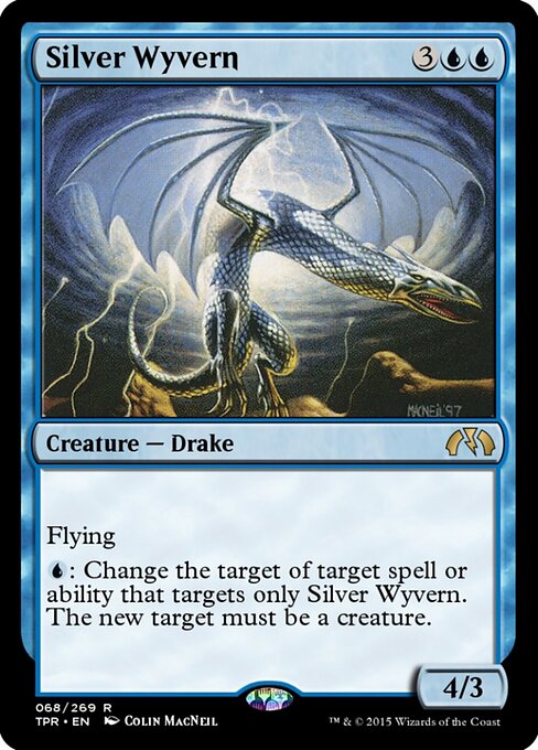 Silver Wyvern — art by Colin MacNeil