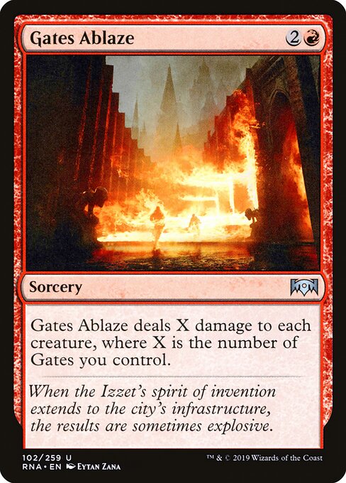 Gates Ablaze — art by Eytan Zana