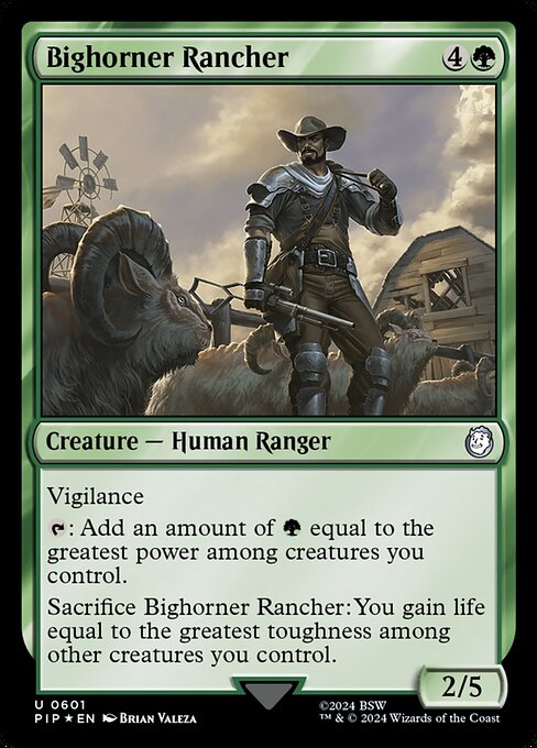 Bighorner Rancher — art by Brian Valeza