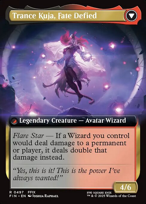 Kuja, Genome Sorcerer // Trance Kuja, Fate Defied — art by Joshua Raphael