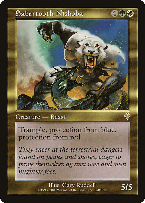 Sabertooth Nishoba — art by Gary Ruddell