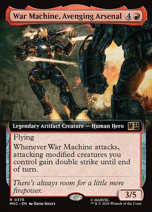 War Machine, Avenging Arsenal — art by David Seeley