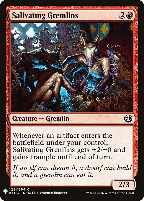 Salivating Gremlins — art by Christopher Burdett