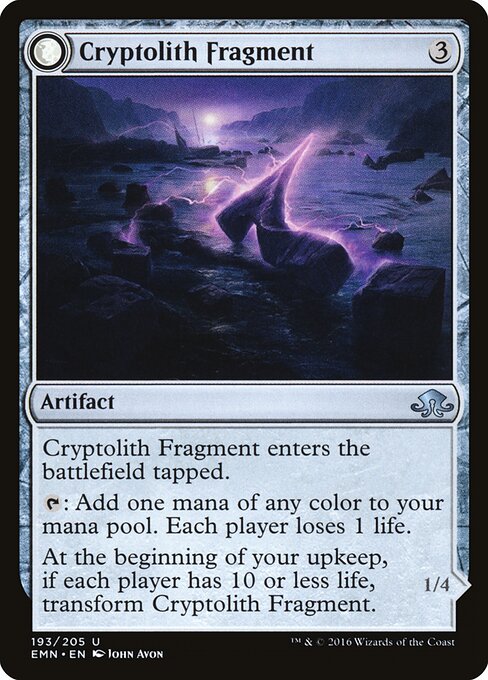 Cryptolith Fragment // Aurora of Emrakul — art by John Avon