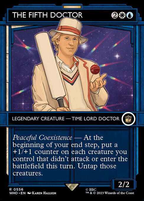 The Fifth Doctor — art by Karen Hallion