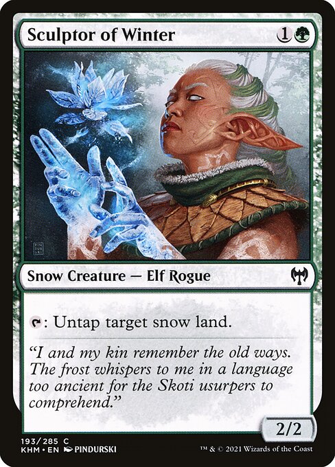 Sculptor of Winter — art by PINDURSKI