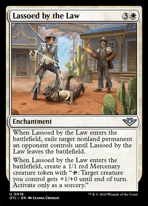 Lassoed by the Law — art by Leanna Crossan