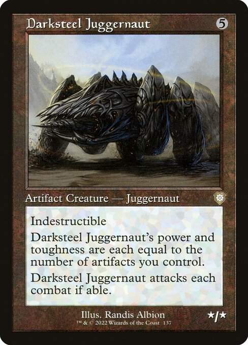Darksteel Juggernaut — art by Randis Albion