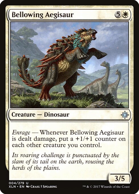 Bellowing Aegisaur — art by Craig J Spearing