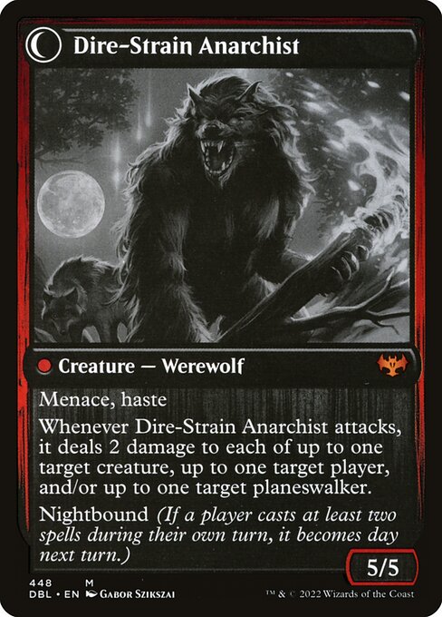 Volatile Arsonist // Dire-Strain Anarchist — art by Gabor Szikszai