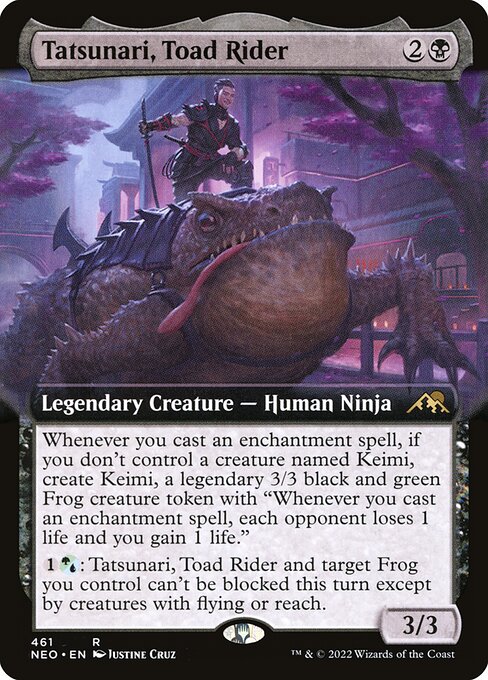Tatsunari, Toad Rider — art by Justine Cruz