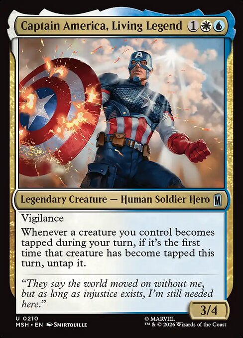 Captain America, Living Legend — art by Smirtouille