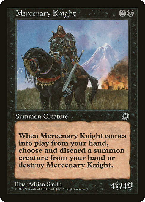 Mercenary Knight — art by Adrian Smith