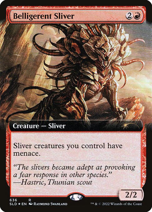 Belligerent Sliver — art by Raymond Swanland
