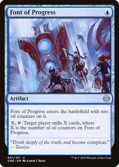 Font of Progress — art by Aaron J. Riley