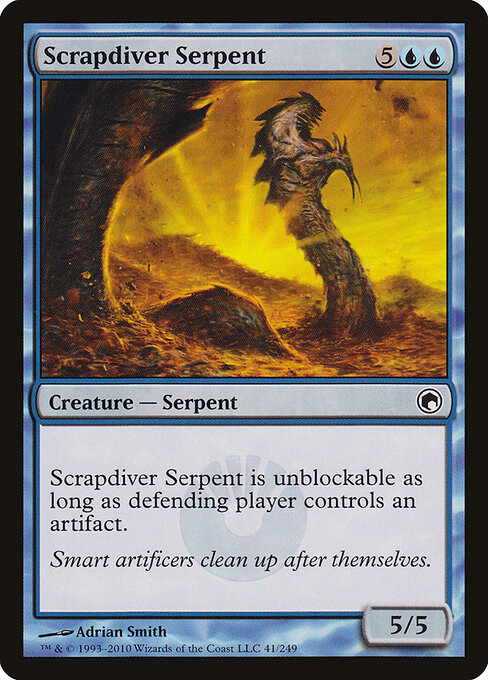 Scrapdiver Serpent — art by Adrian Smith