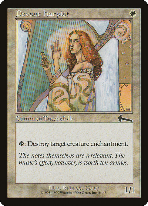 Devout Harpist — art by Rebecca Guay