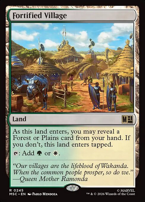 Fortified Village — art by Pablo Mendoza