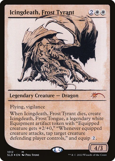 Icingdeath, Frost Tyrant — art by Phil Stone