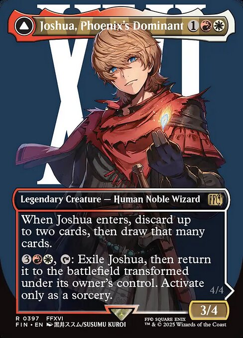 Joshua, Phoenix's Dominant // Phoenix, Warden of Fire — art by Susumu Kuroi