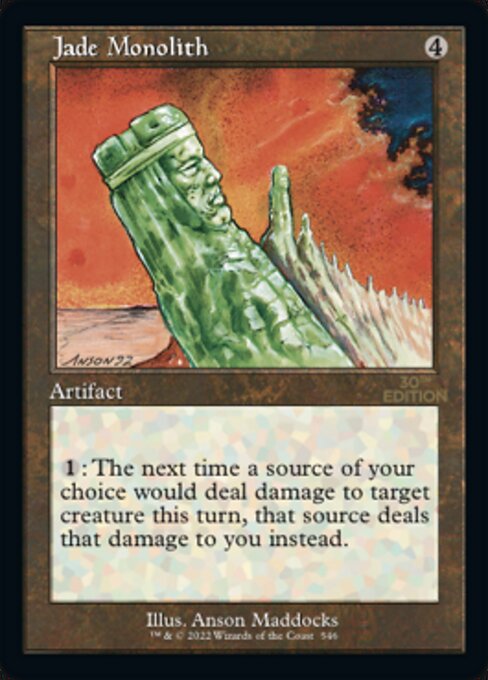 Jade Monolith — art by Anson Maddocks