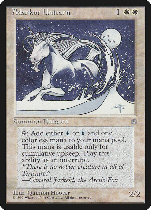 Adarkar Unicorn — art by Quinton Hoover