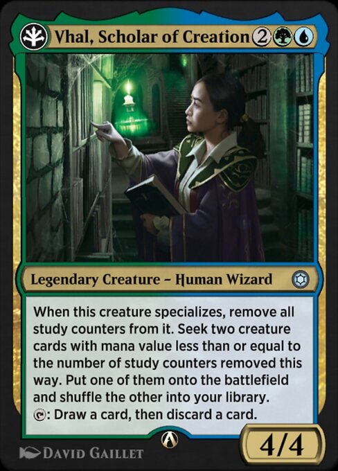 Vhal, Scholar of Creation — art by David Gaillet